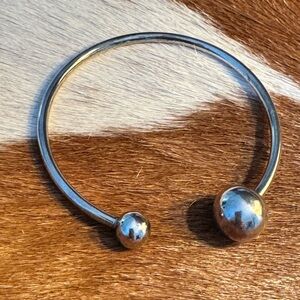 Silpada Flexible Asymmetrical Silver Bangle Bracelet